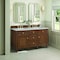 James Martin Vanities 60'' Double Vanity, Mid-Century Walnut w/ 3 CM Victorian Silver Quartz Top 424-V60D-WLT-3VSL - alternate 6